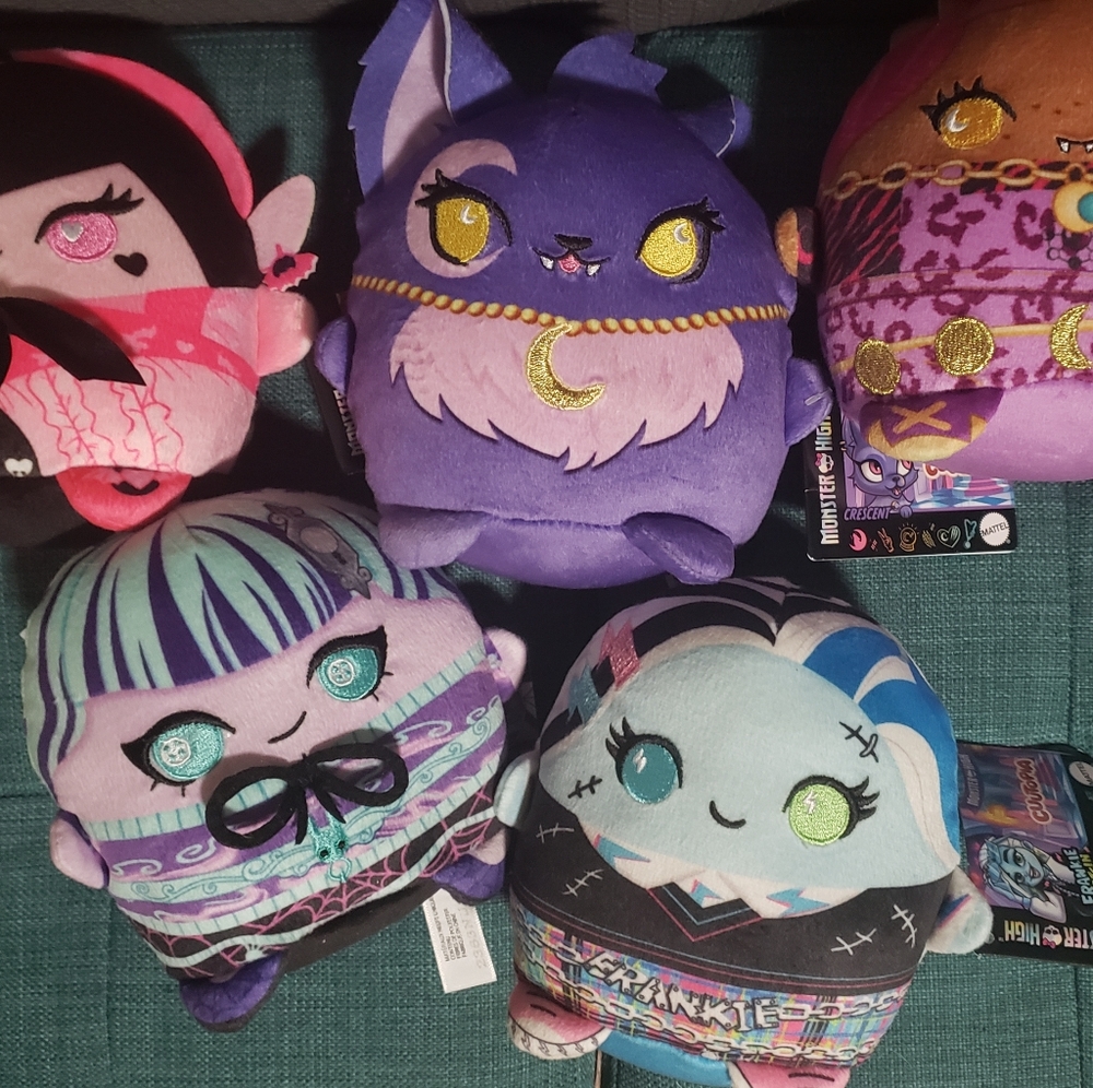 Cuutopia Monster High set of 5 plush dolls